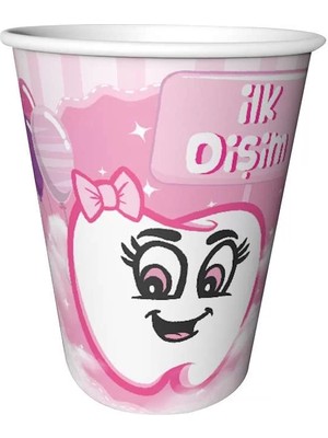 Ofis Turka Ilk Dişim  Kız Bardak 8 Adet