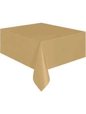 Ofis Turka Altın Renk Plastik Masa ÖRTÜSÜ137  x  183  cm