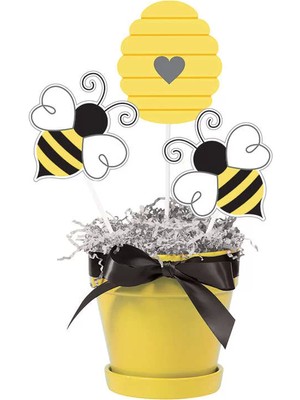 Ofis Turka Bal Arısı Masa Orta Süsü Çubukları 3 Adet