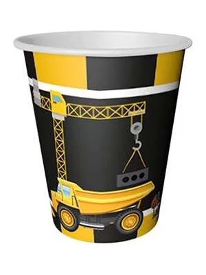 Ofis Turka Inşaat Teması Iş Makineleri Bardak 8 Adet