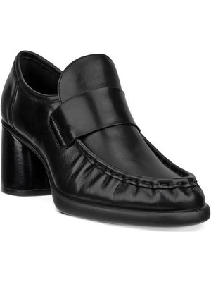 Ecco Sculpted Lx 55 Kadın Siyah Ayakkabı Orta Topuklu Şık Loafer Tasarımı ile Rahat Kullanım