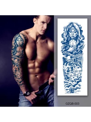 Tattoo 1 Ay Kalıcı Gerçekçi Bulut Rahibe Model 12 Saat Sonra Kararan Yapıştırma Geçici Dövme Tattoo