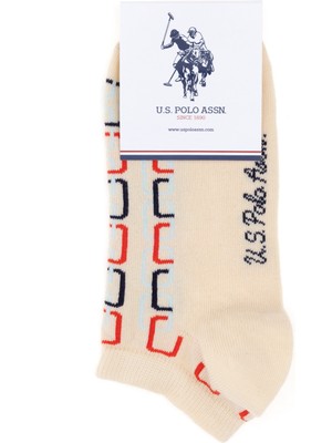 U.s. Polo Assn. Kadın Krem Çorap (Patik) 50299029-VR071