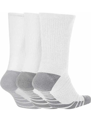 Nike Çorap  U Nk Dry Cush Crew 3pr M Unisex Çorap SX5547-100-BEYAZ