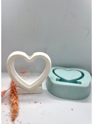 Wammolds Kaideli Kalp Vazo Silikon Kalıp