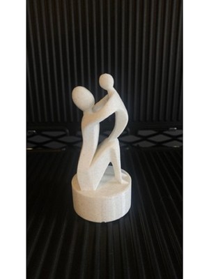 Hediyehanem Anne Çocuk Masa Üzeri Biblo Dekor Heykel 15 x 8 x 8 cm
