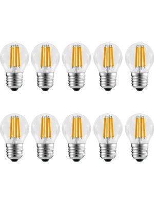 Ucuz Geldi 6 Watt Mini Top Ampul LED Filament G45 Şeffaf Cam Rustik Ampul E27 Duy 3000K Gün Işığı 10 Adet