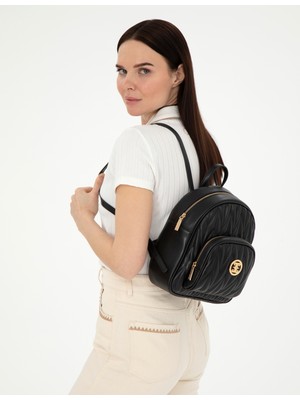 Pierre Cardin Kadın Siyah Sırt Çantası 50305540-VR046