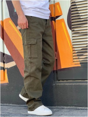 Elit Wear Erkek Baggy Kalıp Yan ve Arka Cepli Bol Pantolon