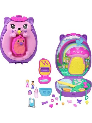 Mattel Polly Pocket Çanta Olabilen Micro Oyun Setleri - Hedgehog Mom And Baby GKJ63-JBJ91