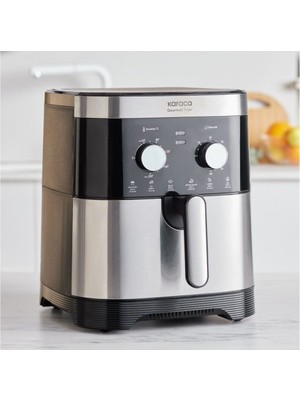 Karaca 9 Litre Ekstra Büyük Hacimli Airfryer, 8 Kişilik Kapasite – Aile ve Kalabalık Sofralar İçin İdeal