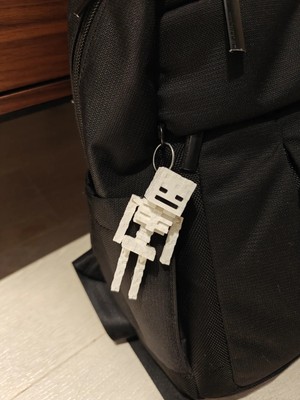 Eklemli Minecraft Skeleton Çanta Süsü, Minecraft Anahtarlık, Çanta Charmı Hediyelik Charm Aksesuar