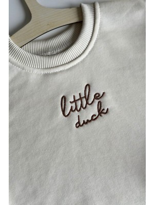 vivimade Little Duck Nakış Detaylı Bebek Çocuk Pamuklu Sweatshirt