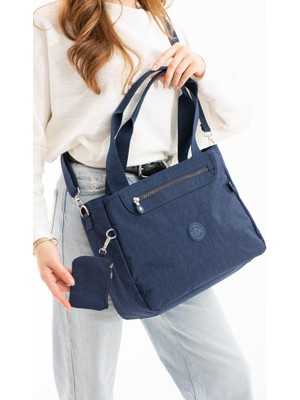 Kadın Omuz Çantası 33*28 cm Çapraz Askılı Postacı Çanta Klinkır Hafif Su Itici Kumaş Kol Çantası