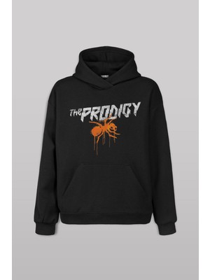 The Prodigy Electronic Dance Music Flint Müzik Karınca Logo Baskılı Sweat Kapüşonlu Hoodie