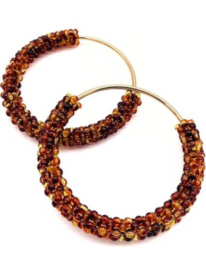 Angel Çanta Aksesuar  Yuvarlak Kehribar  Boncuklu  Light Gold Renk  Metal Çanta Sapı