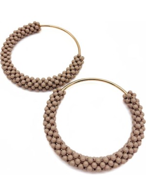 Angel Çanta Aksesuar  Yuvarlak Vizon Boncuklu  Light Gold Renk  Metal Çanta Sapı