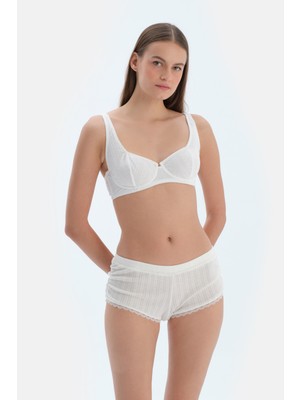 Dagi Ekru Yanları Büzgülü Poıntel Boyshort