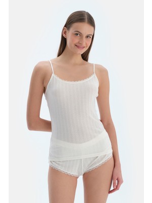 Dagi Ekru Poıntel Ince Askılı Atlet