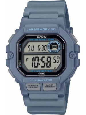 Casio WS-1400H-2AVDF Standart Erkek Kol Saati Mavi Kasa ve Kordon ile 10 ATM Suya Dayanıklı