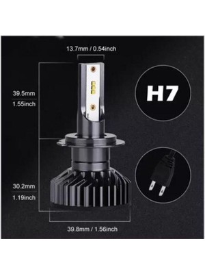 H7 12 - 24 Volt Cree Csp LED Xenon Takımı Yeni Nesil Mini Canbus