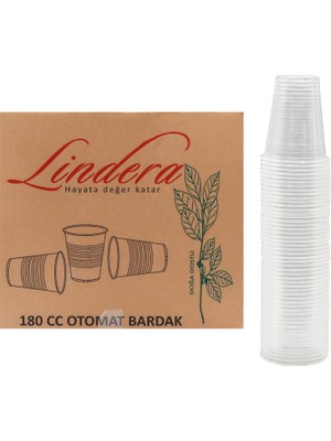 Lindera 180 cc Otomat Bardak ( Koli Içi 3000 Adet )