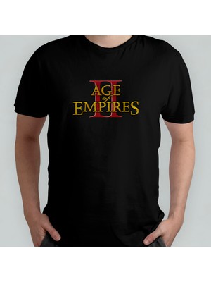 Pixxa Age Of Empires %100 Pamuklu Bisiklet Yaka T-Shirt Model 2
