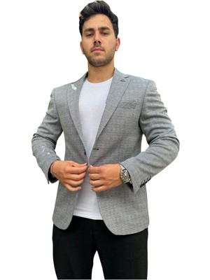 Çizgili Erkek Blazer Spor CEKET-1474