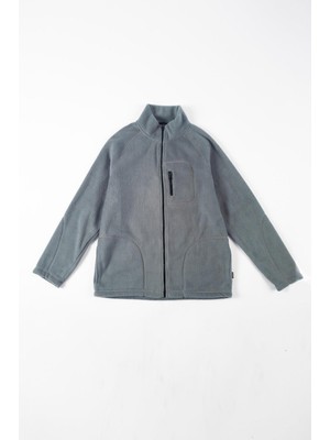 Lee Cooper Riffen Erkek Dik Yaka Fermuarlı Sweatshirt Çağla Yeşili