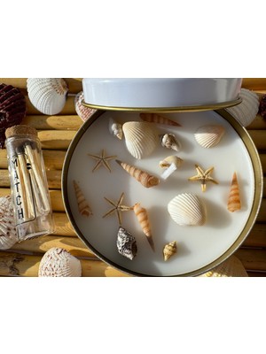 Sea Store Deniz Temalı  El Yapımı Vanilya Kokulu Premium Mum