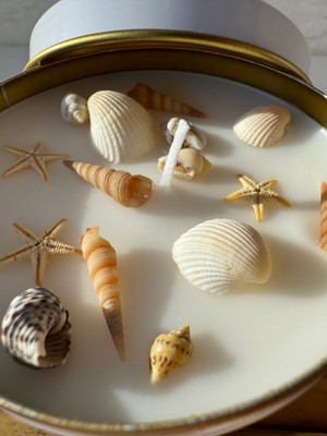 Sea Store Deniz Temalı  El Yapımı Vanilya Kokulu Premium Mum