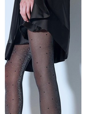 Penti Shiny Stil Siyah Külotlu Çorap