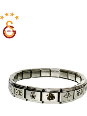 Jewelry Shop Galatasaray Taraftarlı Çelik Italyan Charm Bileklik