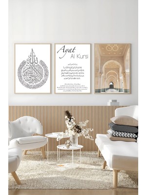 Artavessa 3 Parça Gerçek Ahşap Çerçeveli Tablo Seti - Artsycerceve3