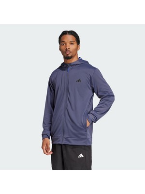 Adidas Performance IW8500 Train Essentials Camo Full-Zip Hoodie