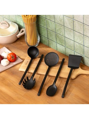 Emsan Fiesta 5 Parça Servis Seti Siyah