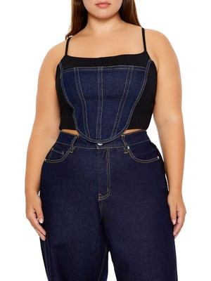 F21 Plus Size Crop Korse