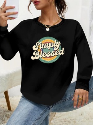 Defy Moda Kadın Uzun Kollu Bisiklet Yaka Viskon Iki Iplik Bluz