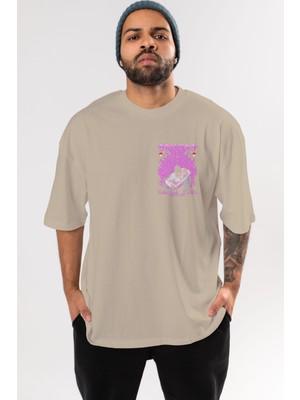 Ankhises Sasuke Uchıha Naruto Ön Sol Baskılı Oversize T-Shirt Erkek Kadın Unisex Pamuk Bisiklet Yaka Tişort