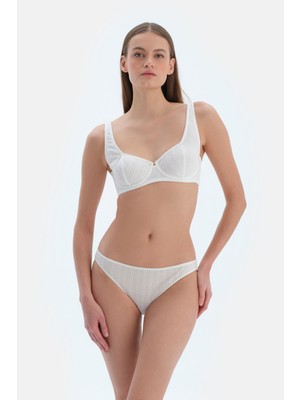 Dagi Ekru Poıntel Balenli Sütyen %65 Polyester %35 Viskon Kadınlar İçin Konforlu Tasarım