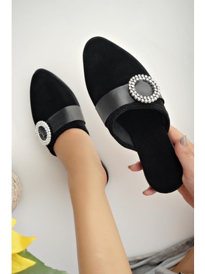 Moda Fırsat Kadın Günlük Terlik Siyah Şık Rahat Misafir Çeyiz Ev Terliği
