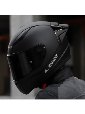 Ls2 Rapıd 2 Race Mat Siyah Fullface Motosiklet Kaskı Siyah Camlı
