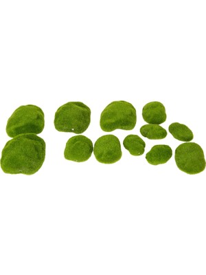 Yapay Bitki Yeşil Yosun Karışık Taş Paketi