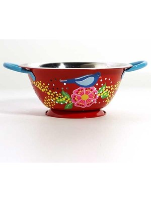 El Boyama Süzgeç Kırmızı Kuş