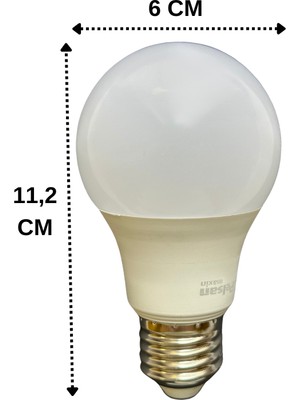 Pelsan 8,5W 2700K (Sarı Işık) E27 Duylu (Kalın Duy) LED Ampul