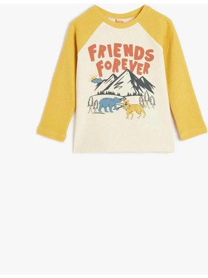 Koton 5Wmb10266Tk 010 Ekru Erkek Bebek Jersey Kazak