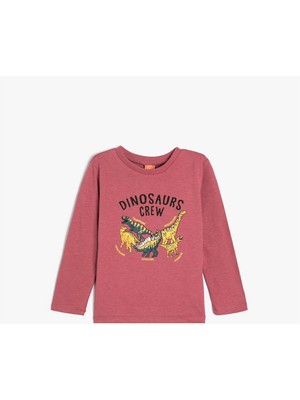 Koton 5Wmb10061Tk 958 Mor Erkek Bebek Pamuk Jersey Sweatshirt