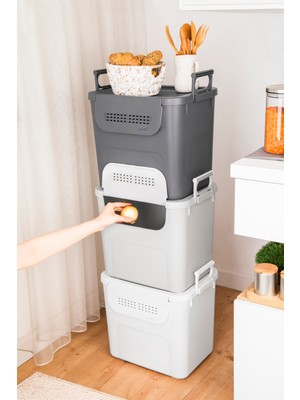 Motek Mybox Organizer 3 Lü  90 Litre  3 x 30 Litre