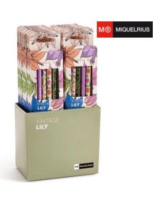 Miquelrius Vintage Lily 6'lı Ahşap Gövdeli Kalem Seti