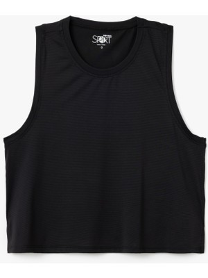 Koton Halter Yaka Basic Crop Spor Atlet